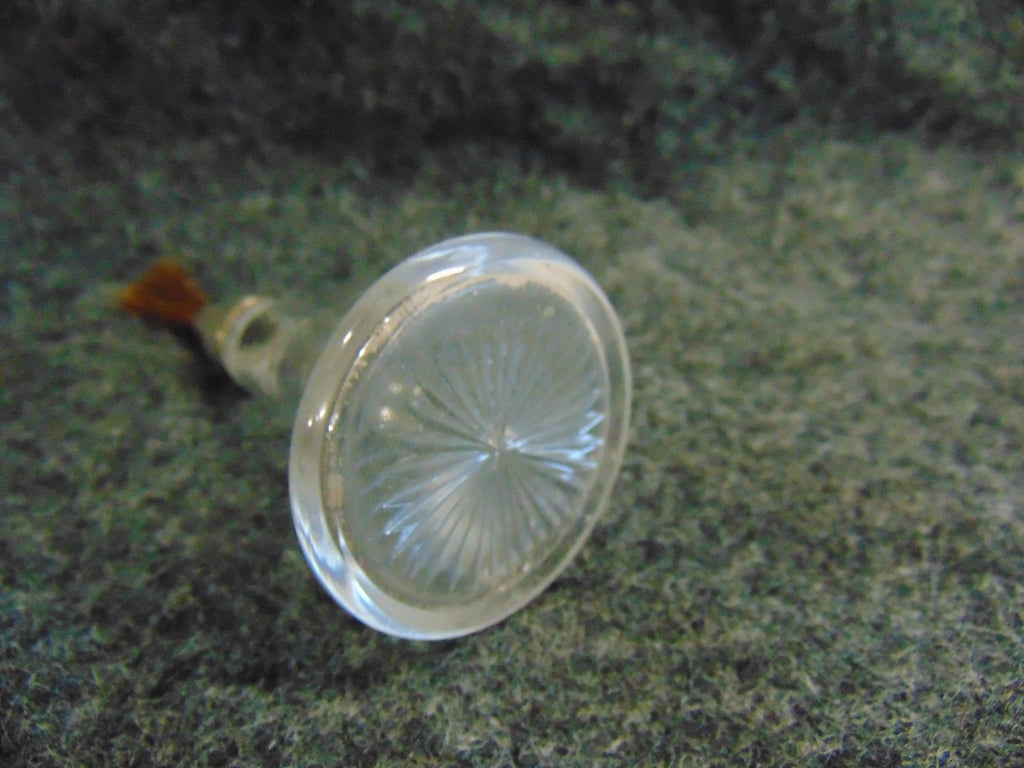 Victorian Decoupage Brush 1897, Silver Topped, Glass Based, Hallmarked London