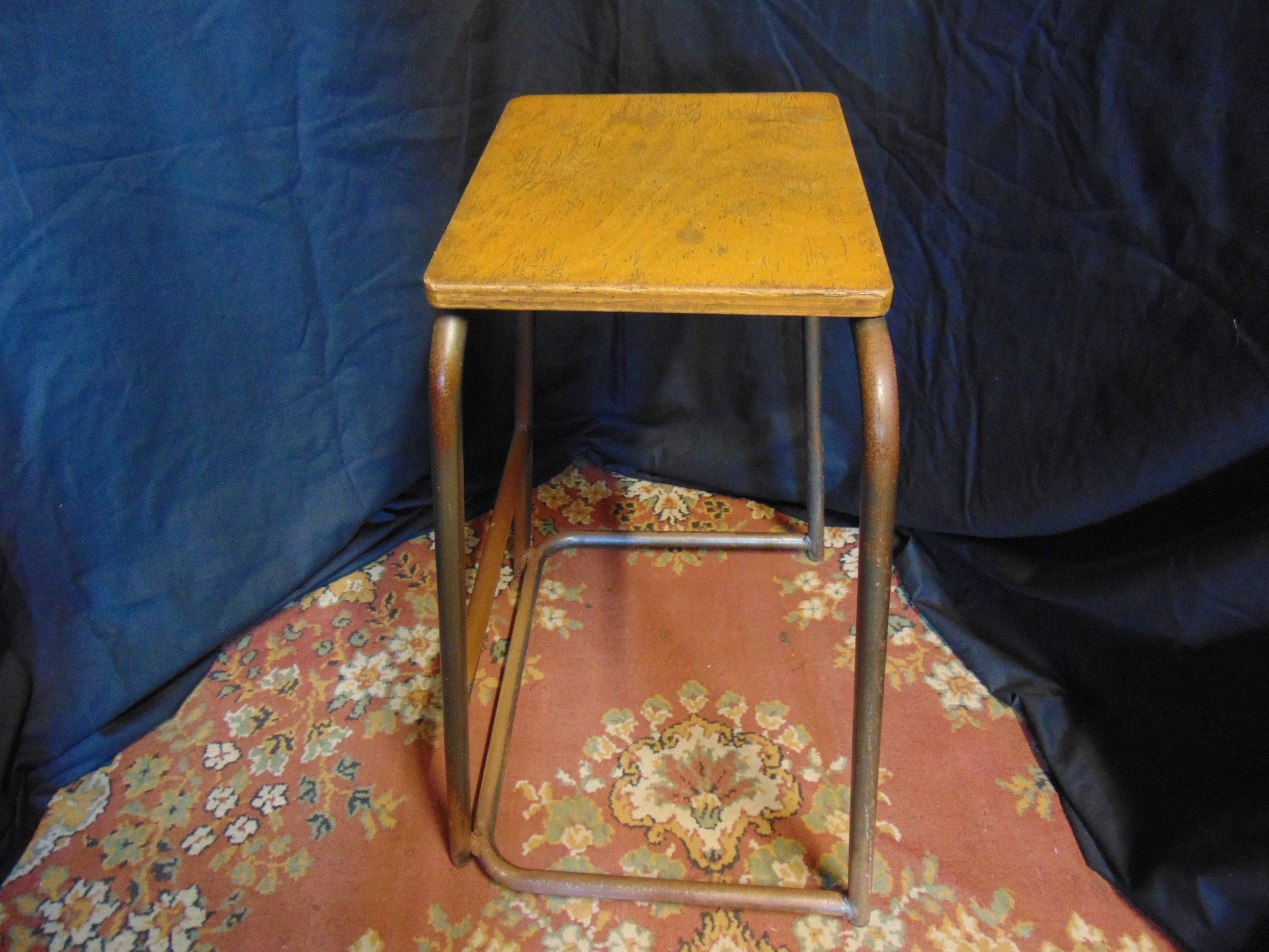 Mid Century School Science Lab Stool