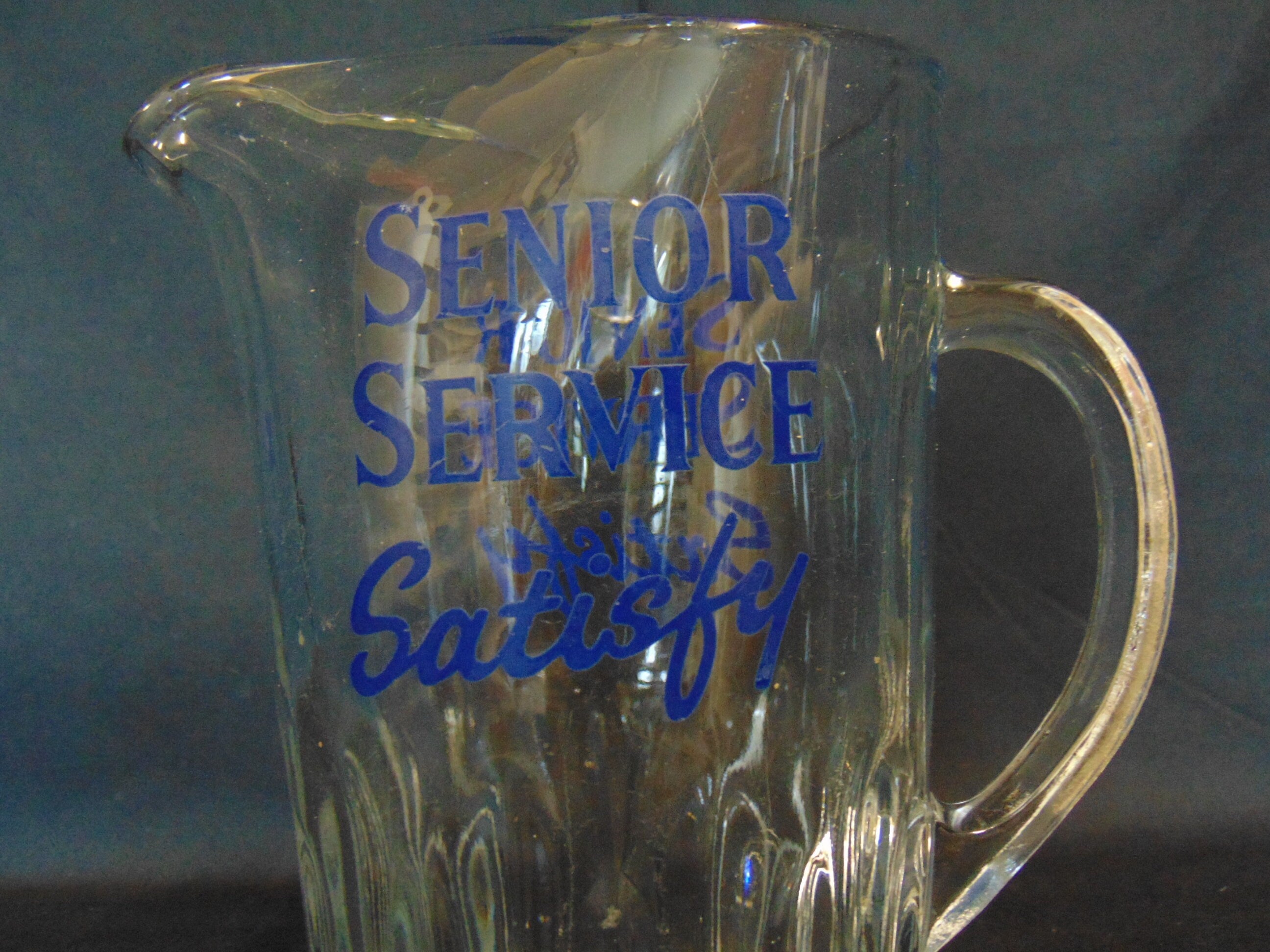 Vintage Senior Service Advertising Water Jug - Bar Ware