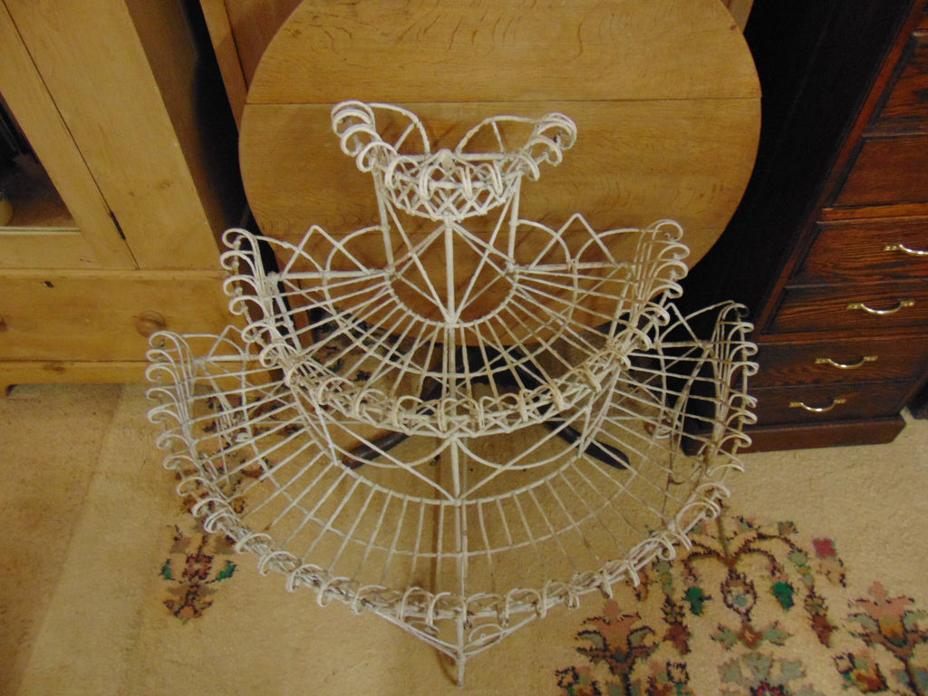 Antique Victorian Wirework Plant Stand