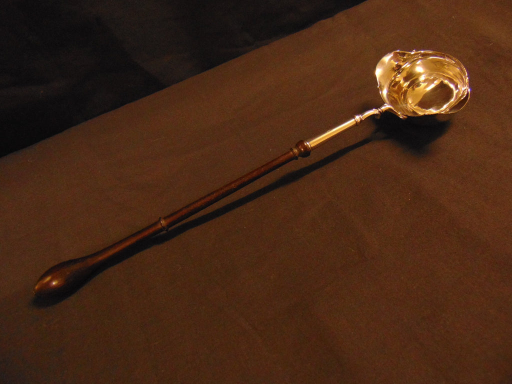 Georgian Silver Hallmarked Double Spouted Toddy Ladle