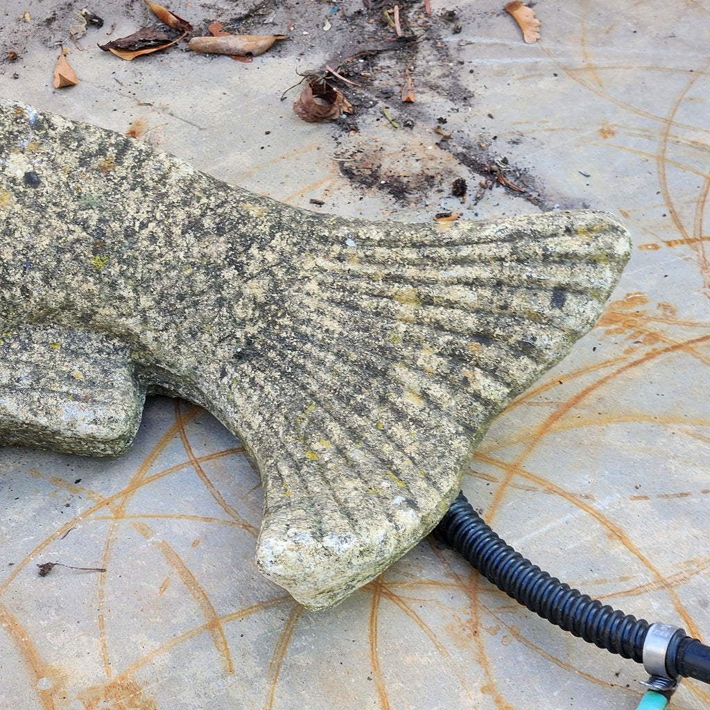 Weathered Koi Carp Water Fountain - Reconstituted Stone