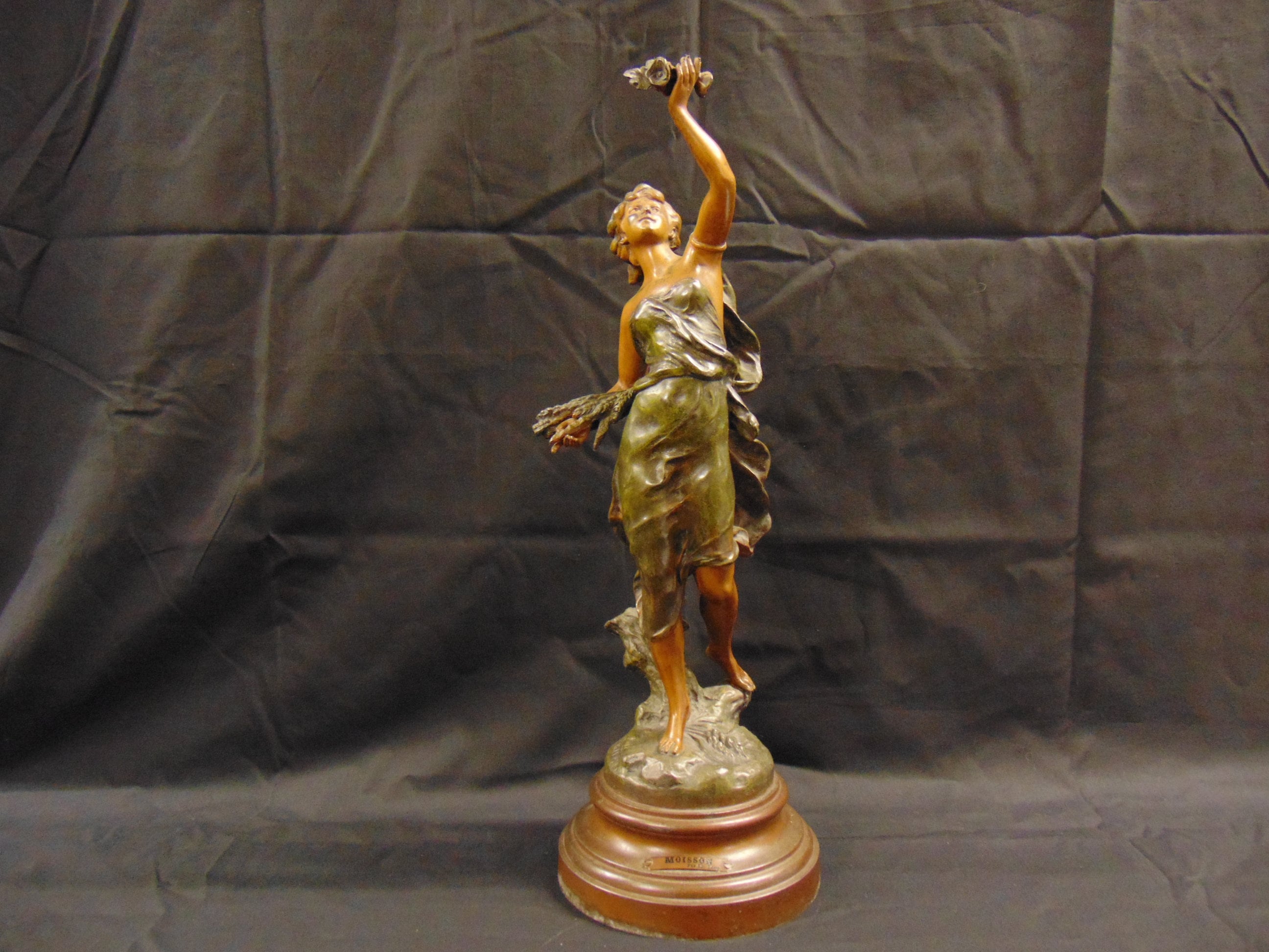 Cold Painted French Spelter Figure, Moisson by Ch Levy