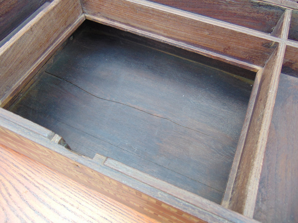 Late 19thC Inlaid Teak Indian Workbox