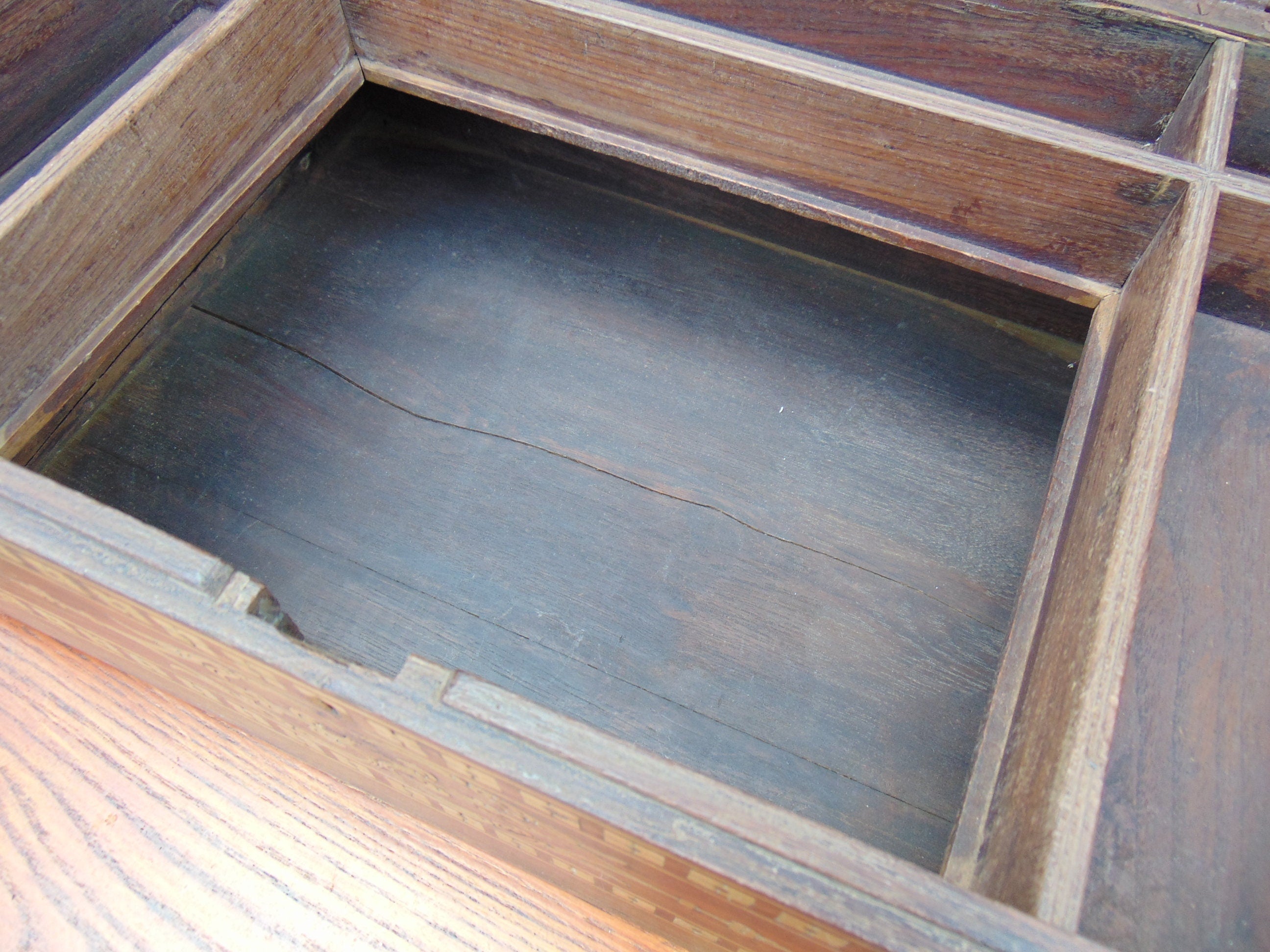Late 19thC Inlaid Teak Indian Workbox