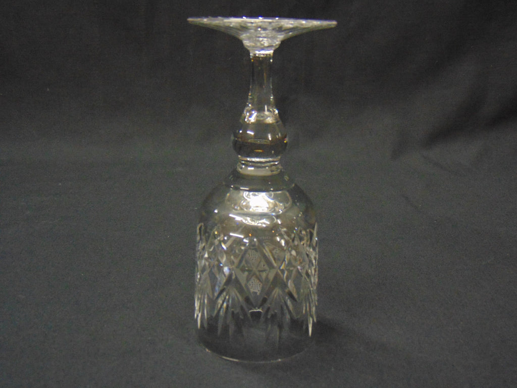Heavy Cut Glass Wine Glass for the Bugatti Owners Club Award