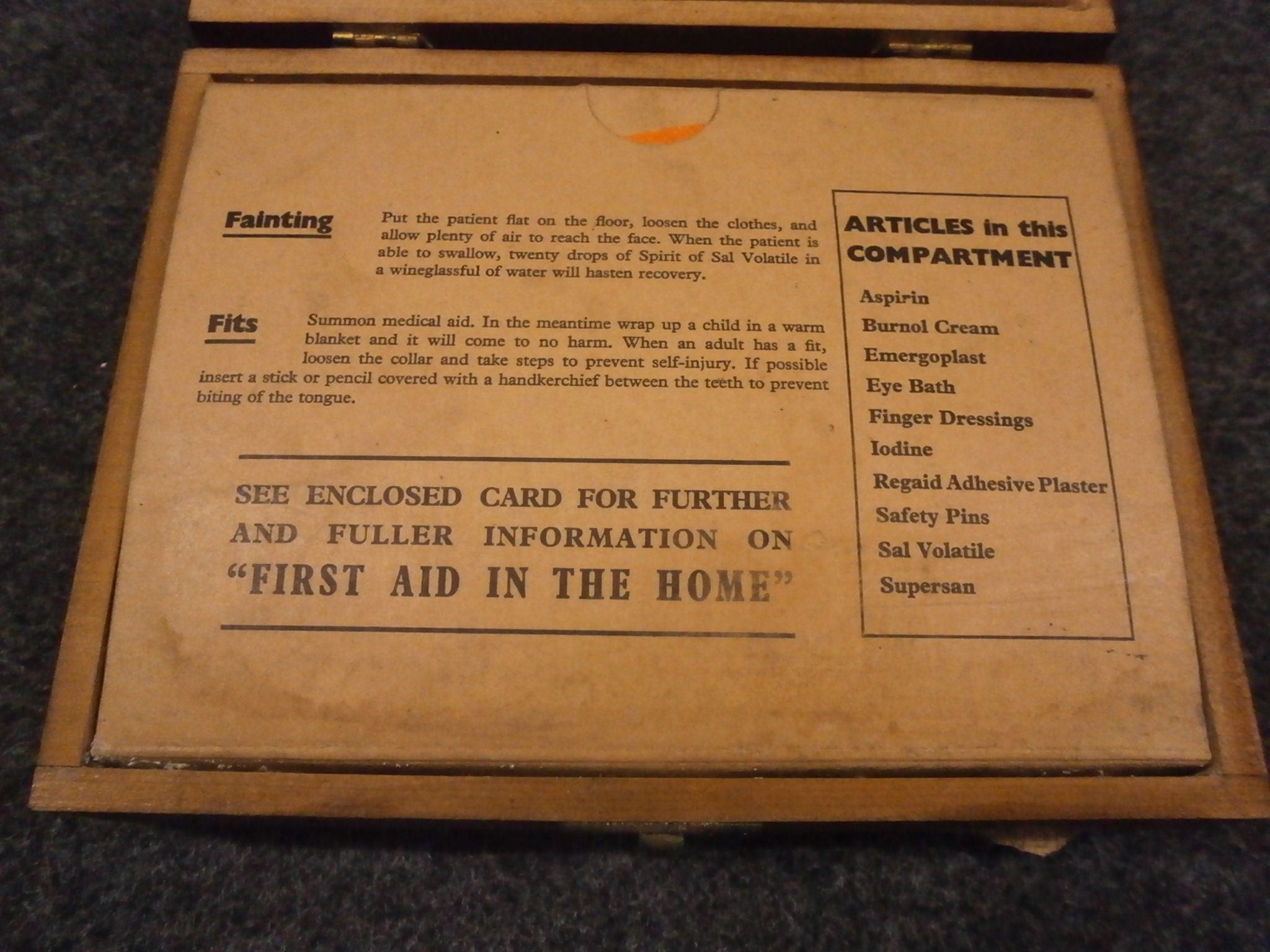 The Home First Aid Case by Boots, Nottingaham - Vintage