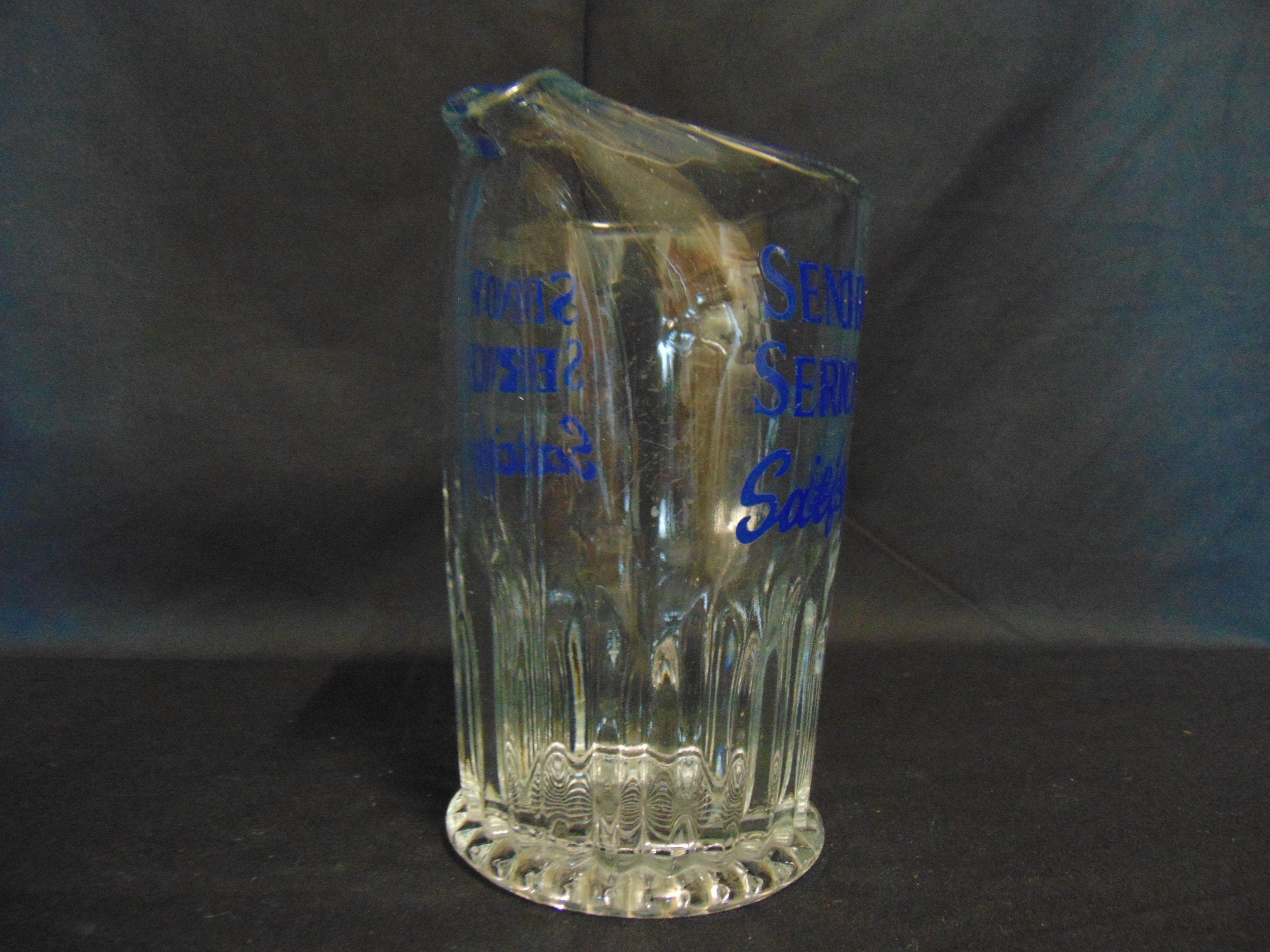 Vintage Senior Service Advertising Water Jug - Bar Ware
