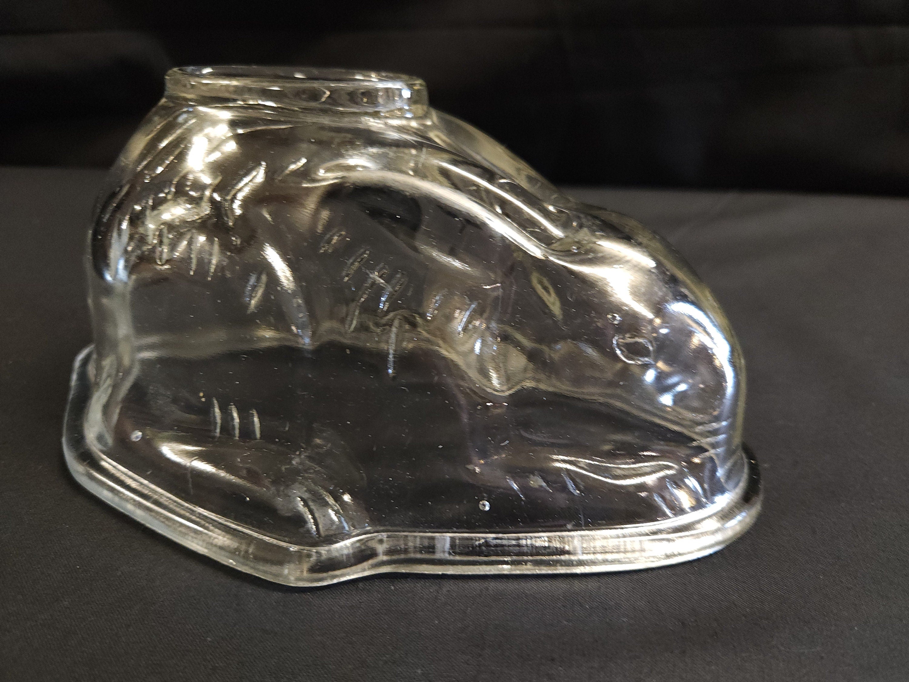 Glass Rabbit Jelly Mould