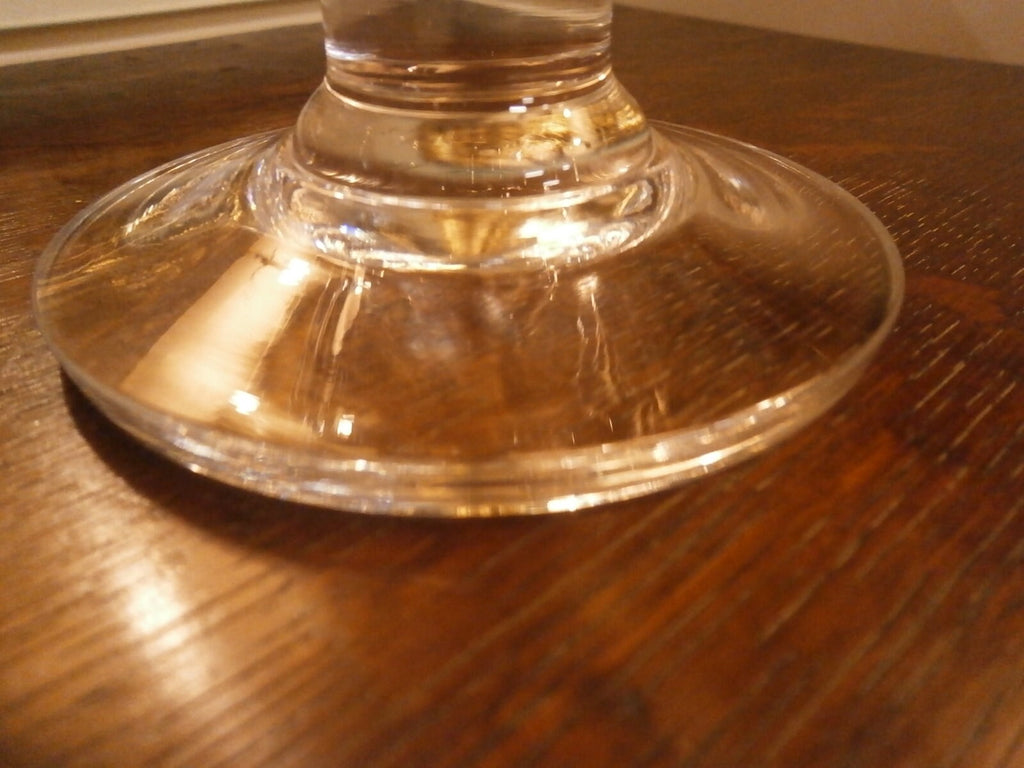 Small Glass Candlestick - Vintage
