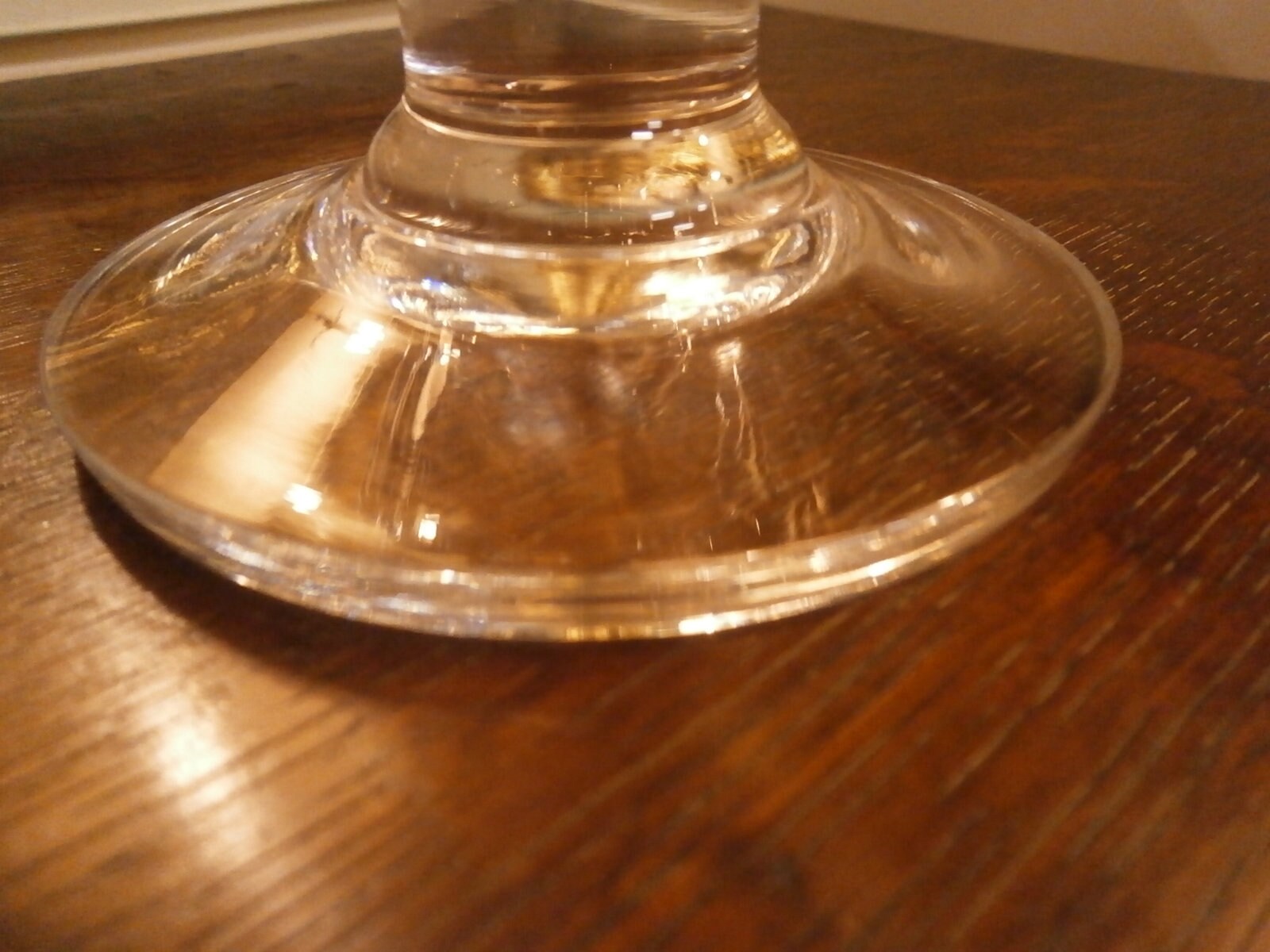 Small Glass Candlestick - Vintage