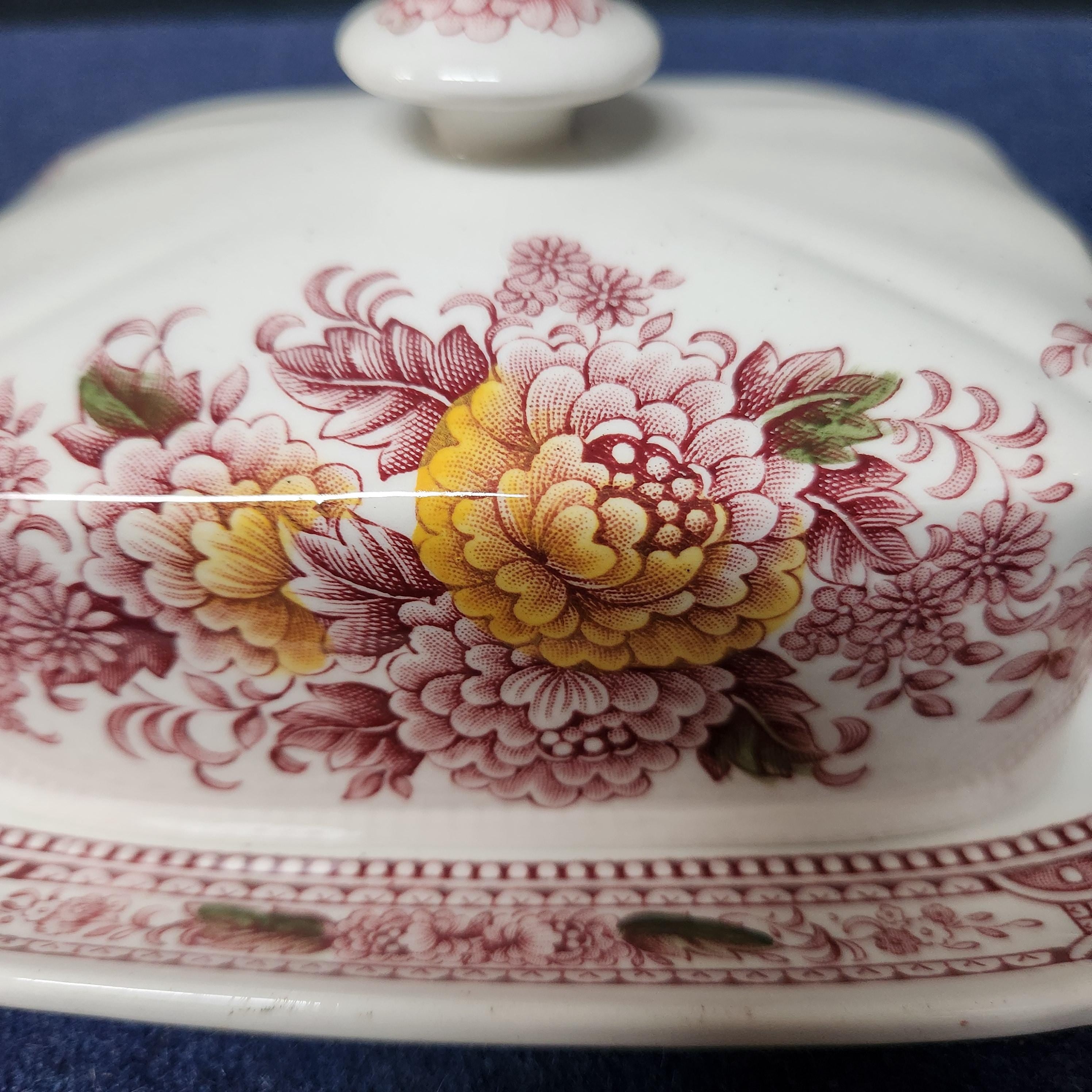 Butterdish - Ridgway - Canterbury Pattern