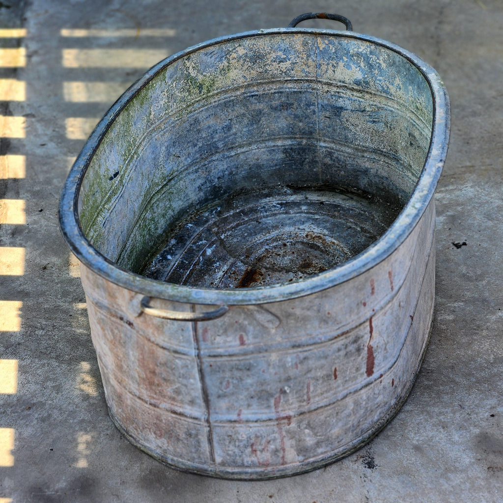 Galvanised Continental Bath Planter