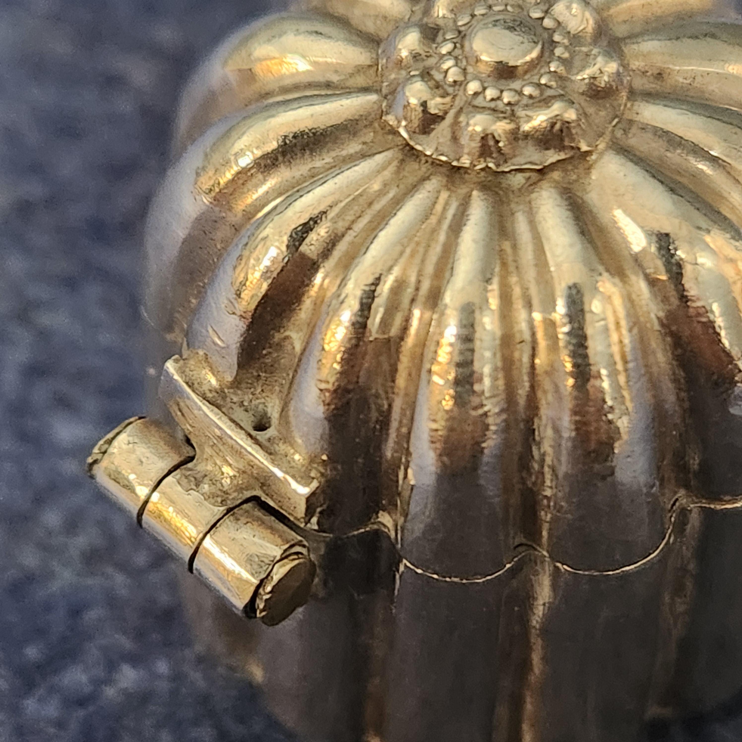 White Metal Pill Box