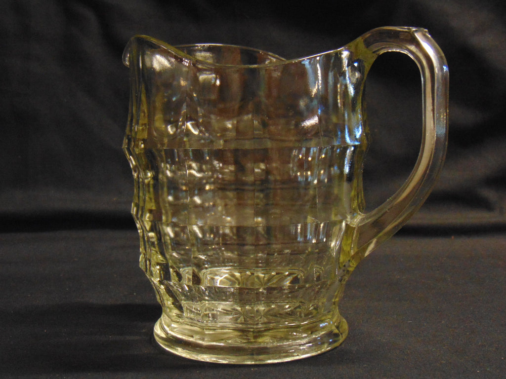 1950's Glass Lemonade Jug, Jacobean Pattern