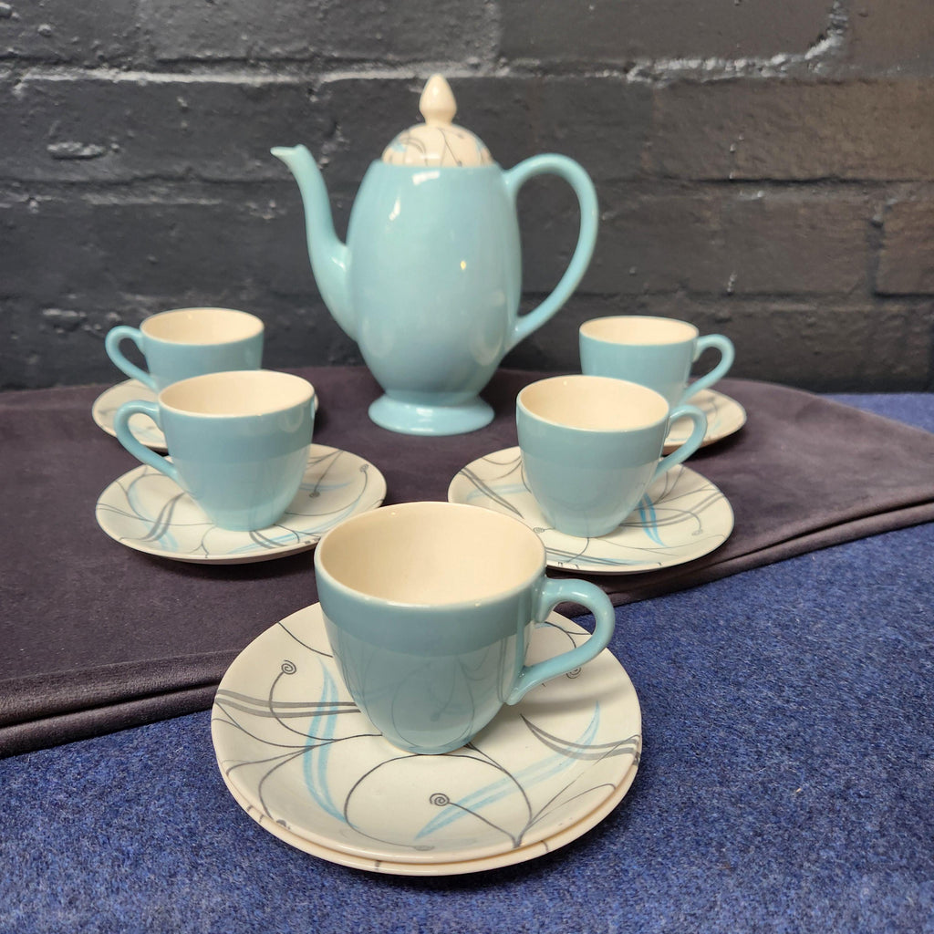 J & G Meakin Coffee Set - Lugano Pattern