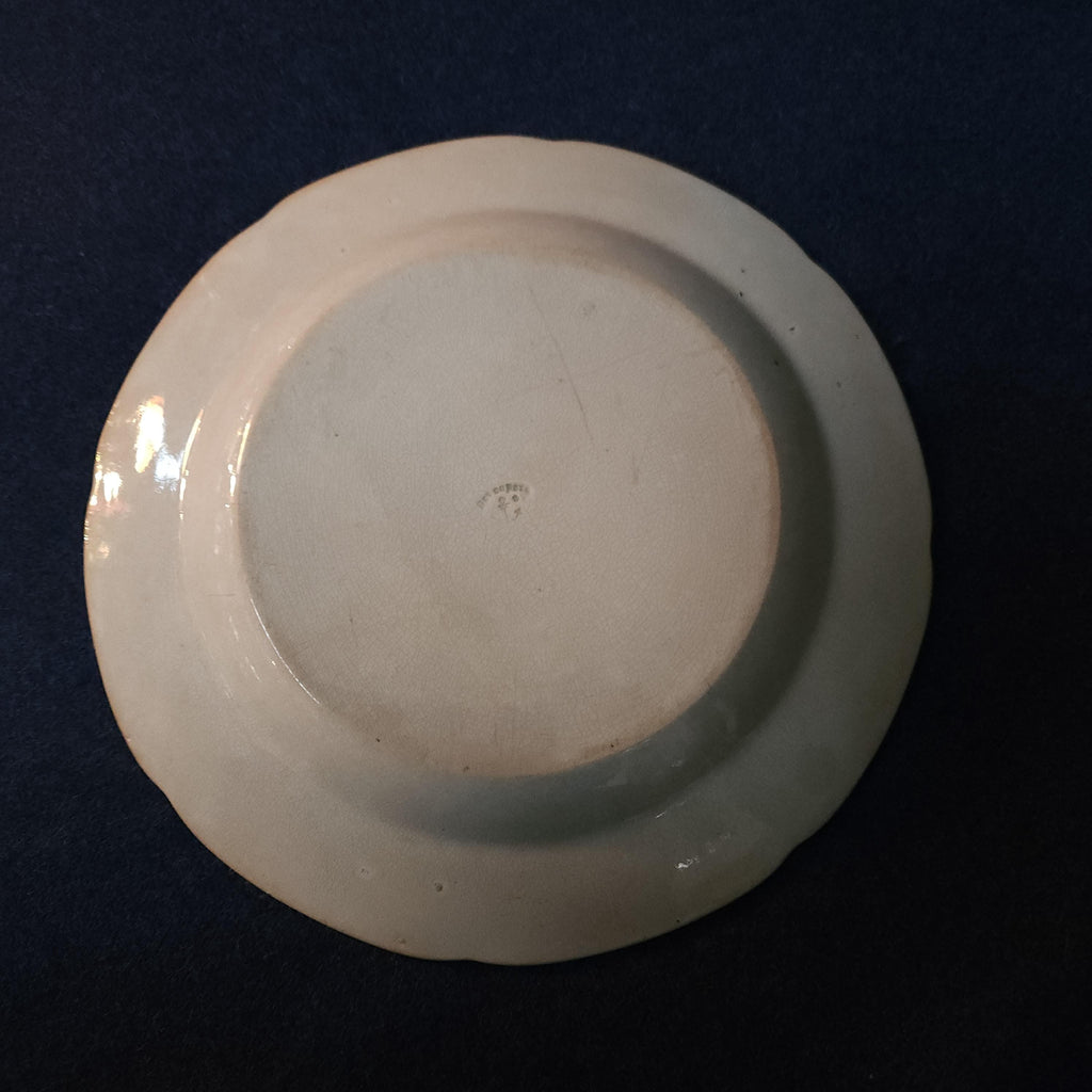Georgian, W Davenport,  Small Black and White Transfer Plate Circa 1805