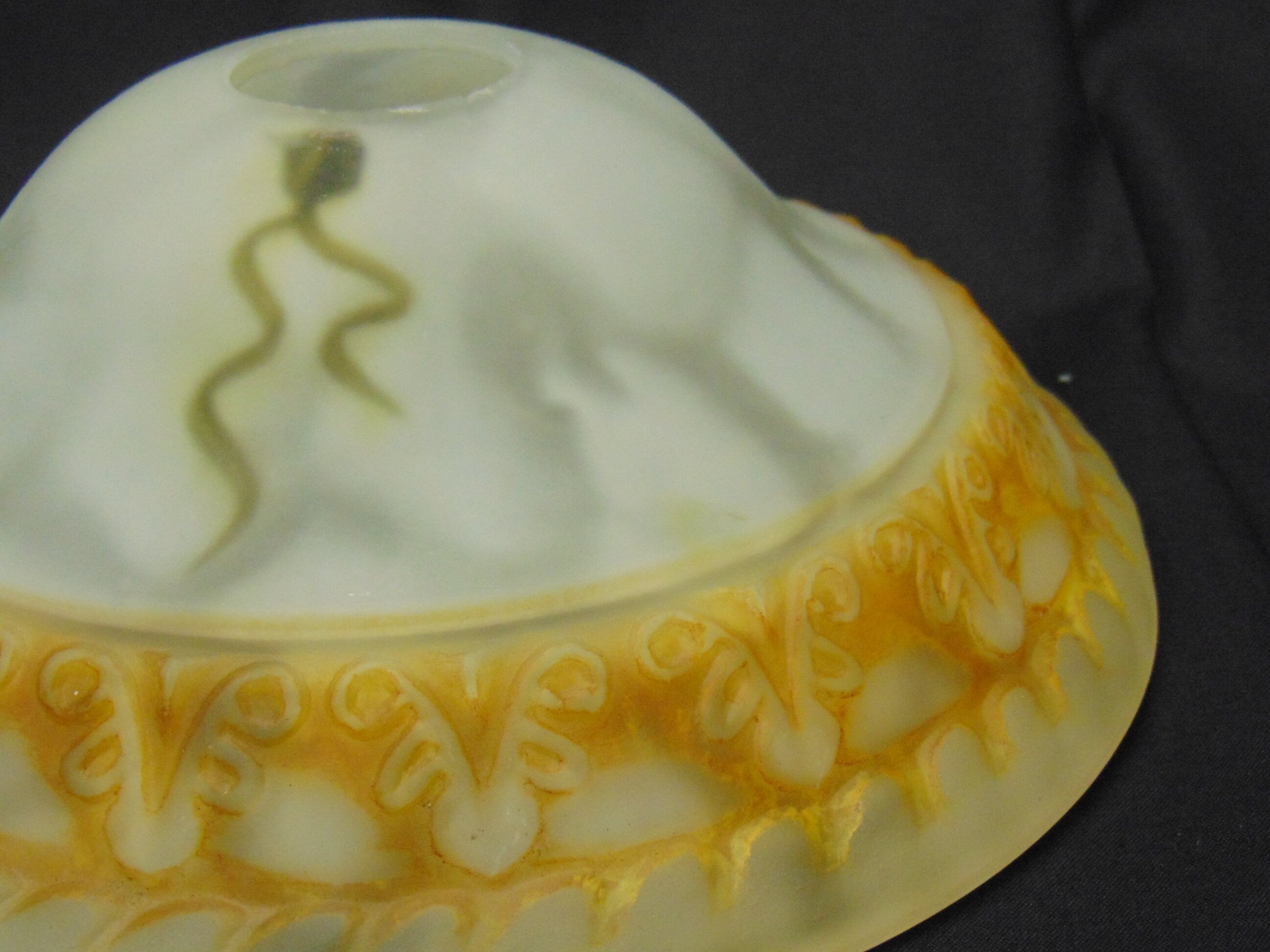 Pressed Glass Lightshade - Vintage