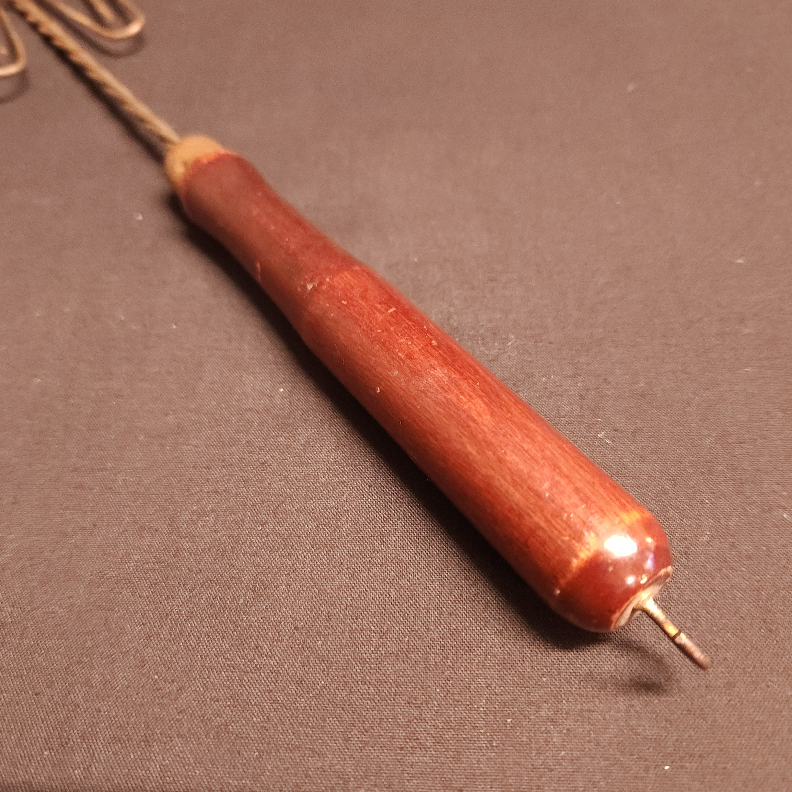 Vintage Kitchenalia - Made in USA Wooden Handled Egg Beater