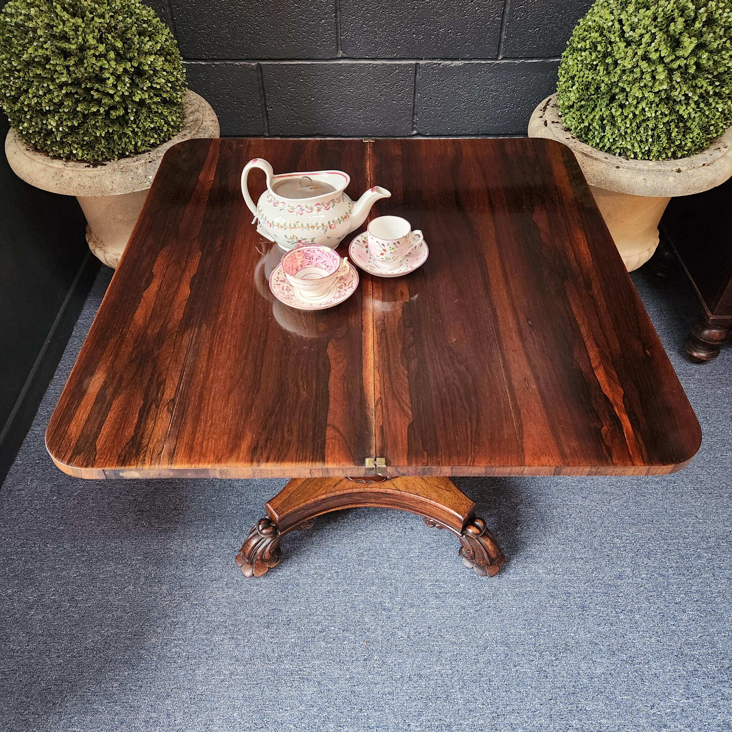 Early 19thC Rosewood Tea Table