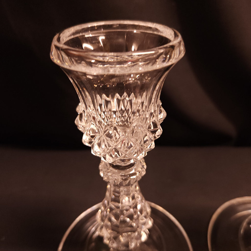 Pair of Crystal D'Arques Candlesticks