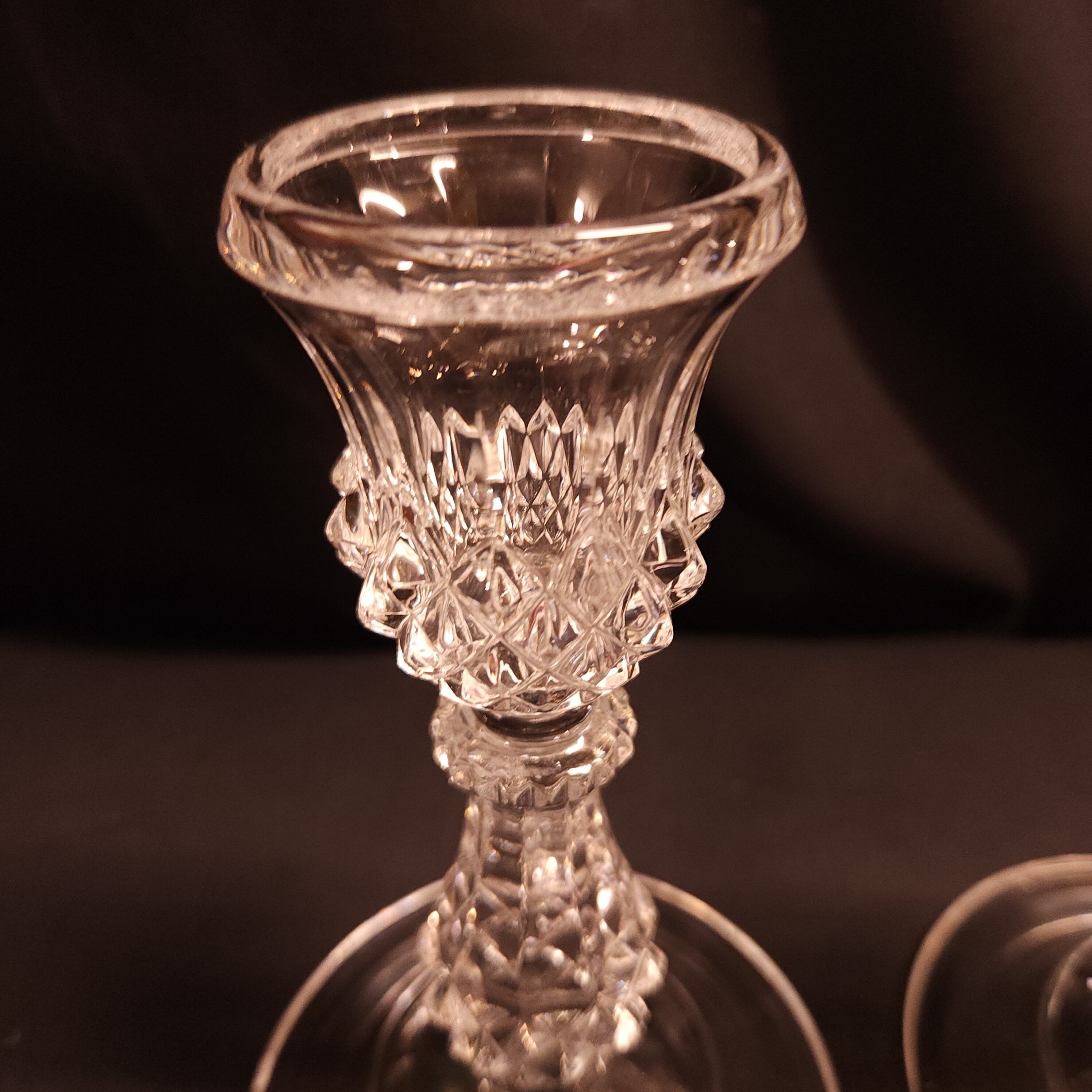 Pair of Crystal D'Arques Candlesticks