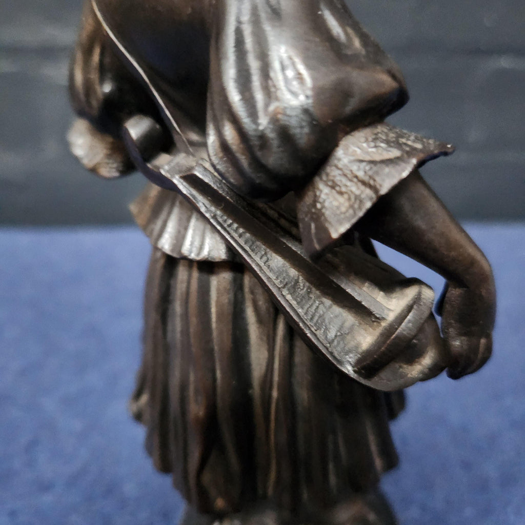 French Bronzed Spelter Figure, Emile Bruchon 1806 - 1895