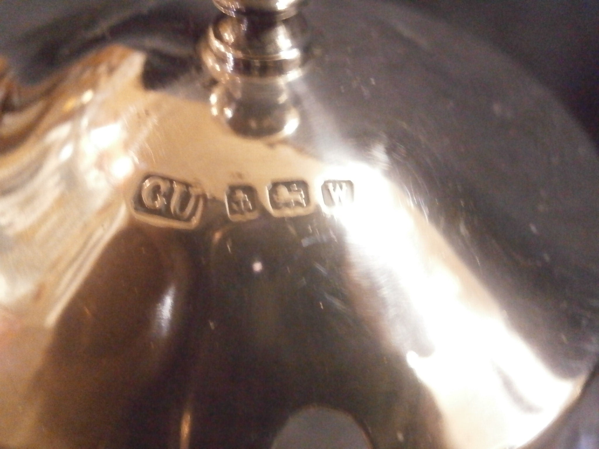 Hallmarked Silver Topped Preserve Pot & Spoon