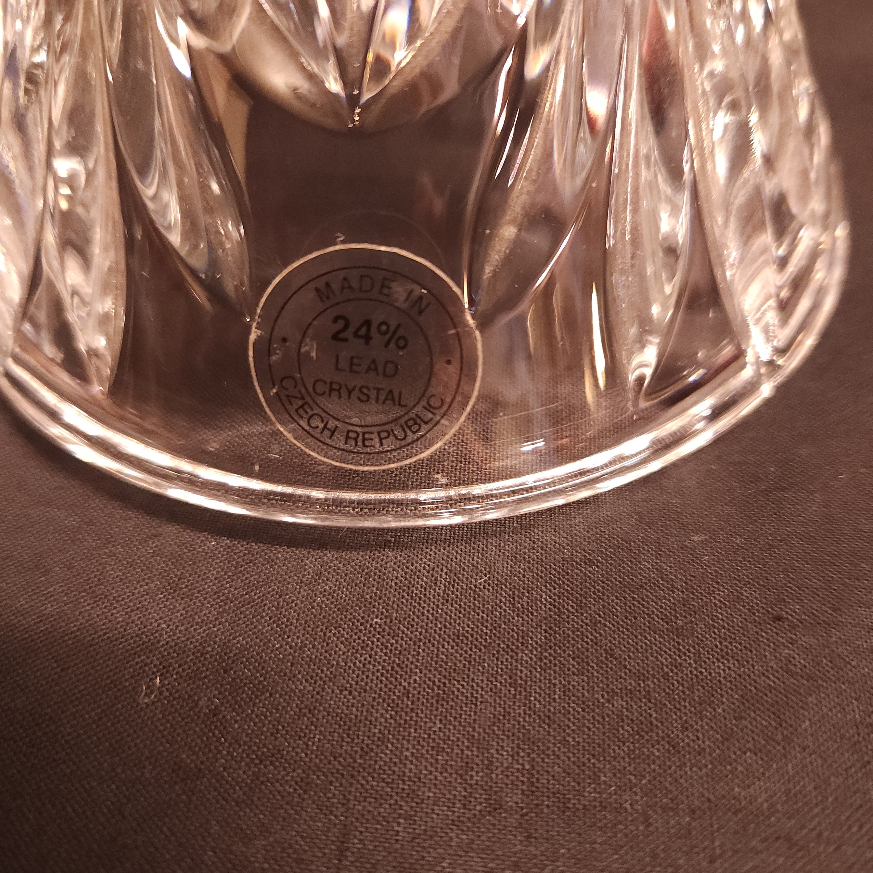 Czech Republic Lead Crystal Candlestick