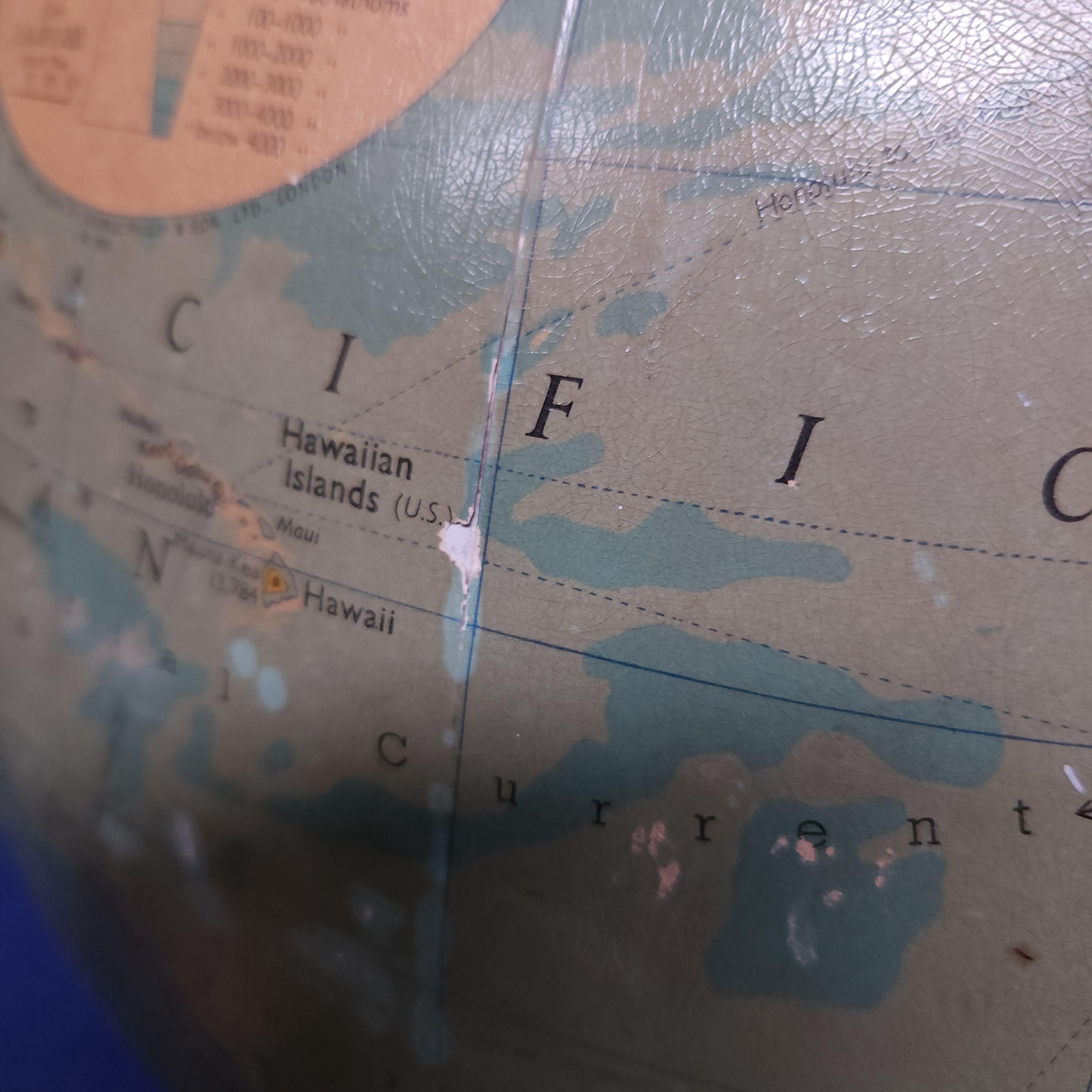 Mid 20thC Phillips 19 inch Terrestrial Globe