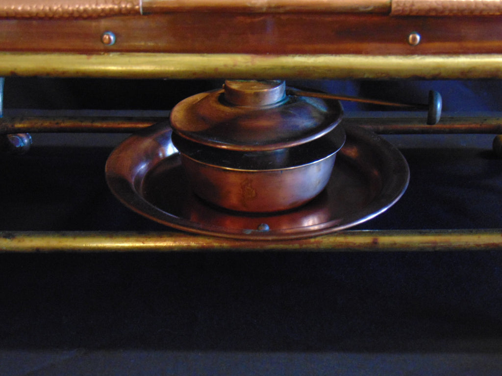 Edwardian Copper and Brass Tabletop Food Warmer - Townshends Ltd