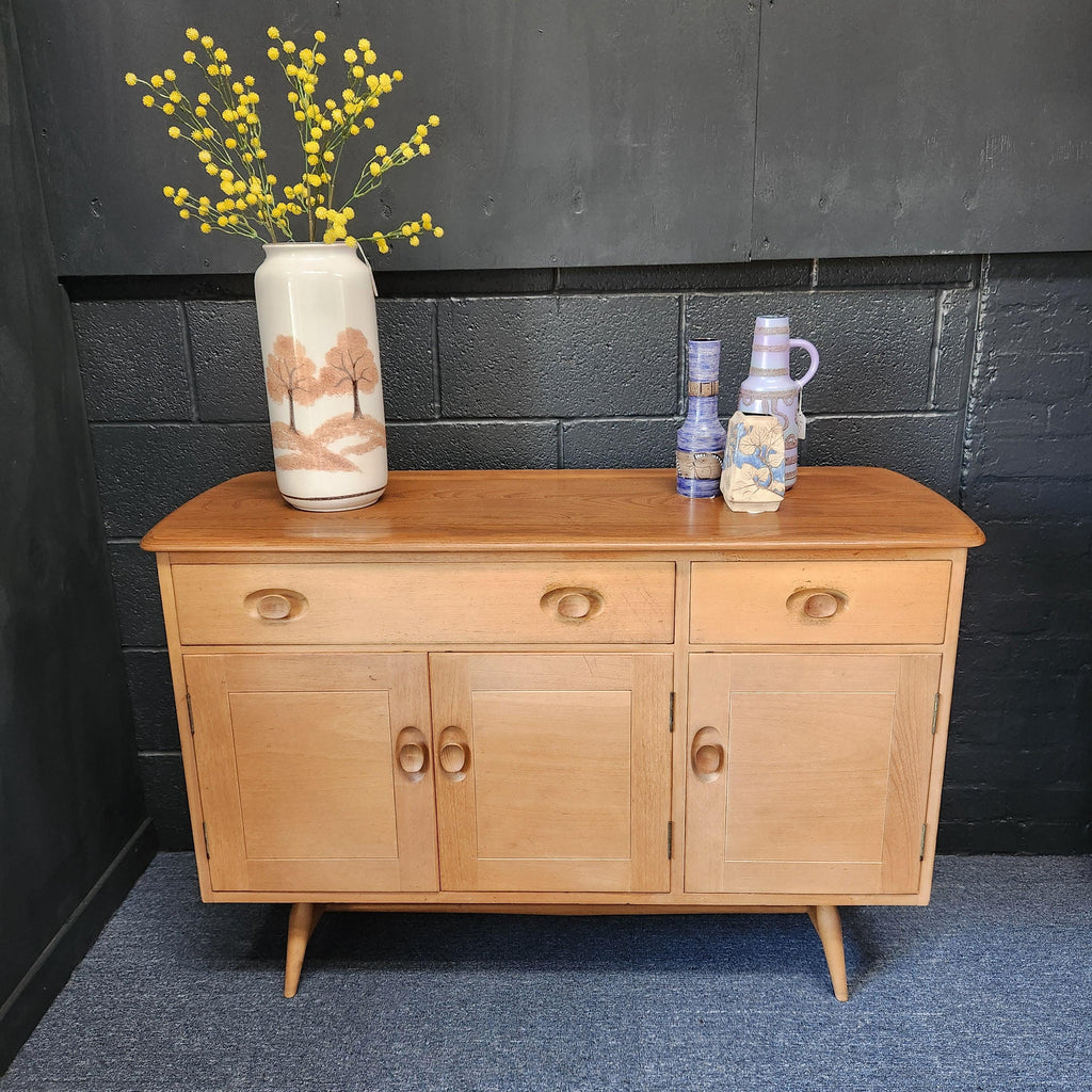 Model 361 Ercol Elm Sideboard, Lucian Ercolani Circa 1957-1972