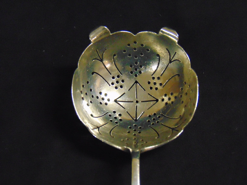 Hallmarked Silver Tea Strainer, Birmingham 1953