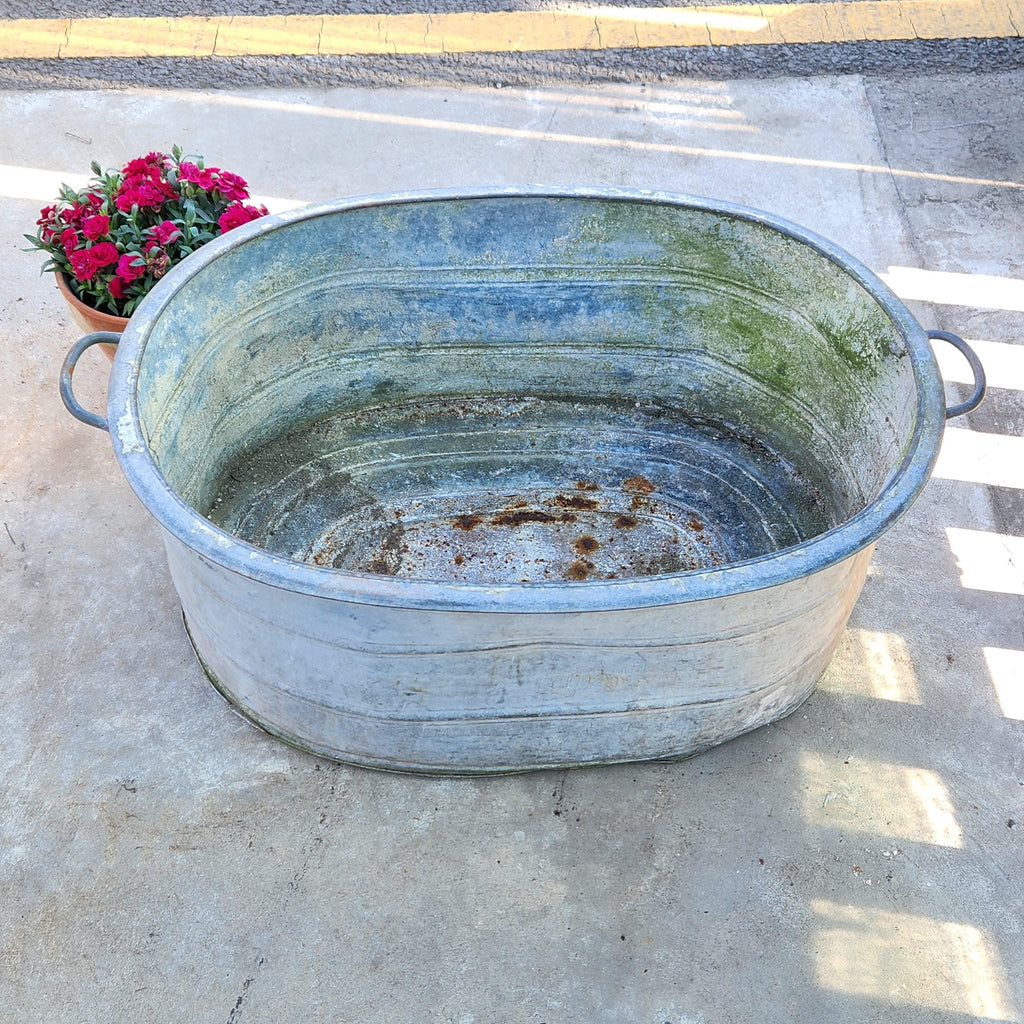 Galvanised Continental Bath Planter