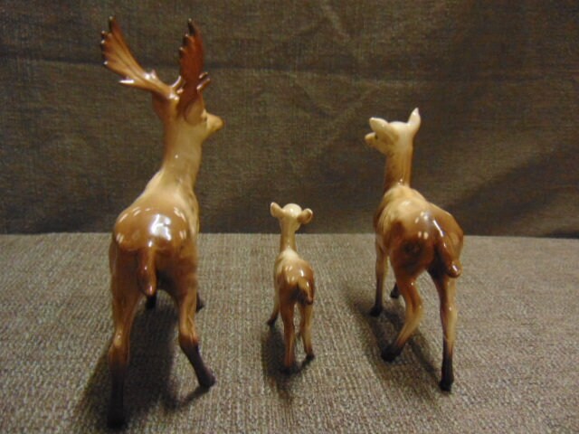 Beswick Deer Family - Stag, Doe and Fawn - Faulty