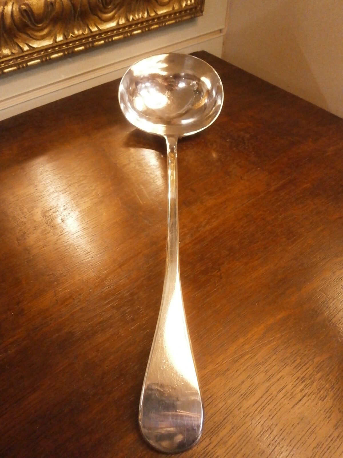 Large Silver Plate Ladle -- Vintage