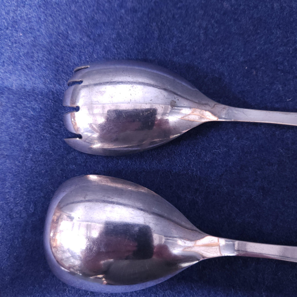Devonware & Silverplate Salad Servers, Victorian