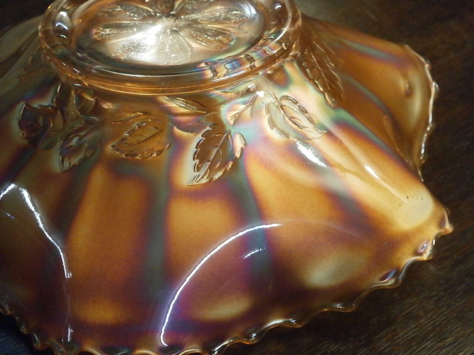 Edwardian Carnival Glass Bowl