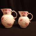 Pair Coalport 'Caughley Mask Head Jugs'
