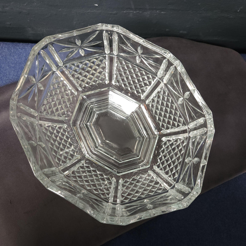 Italian Pressed Glass Decorative Bowl