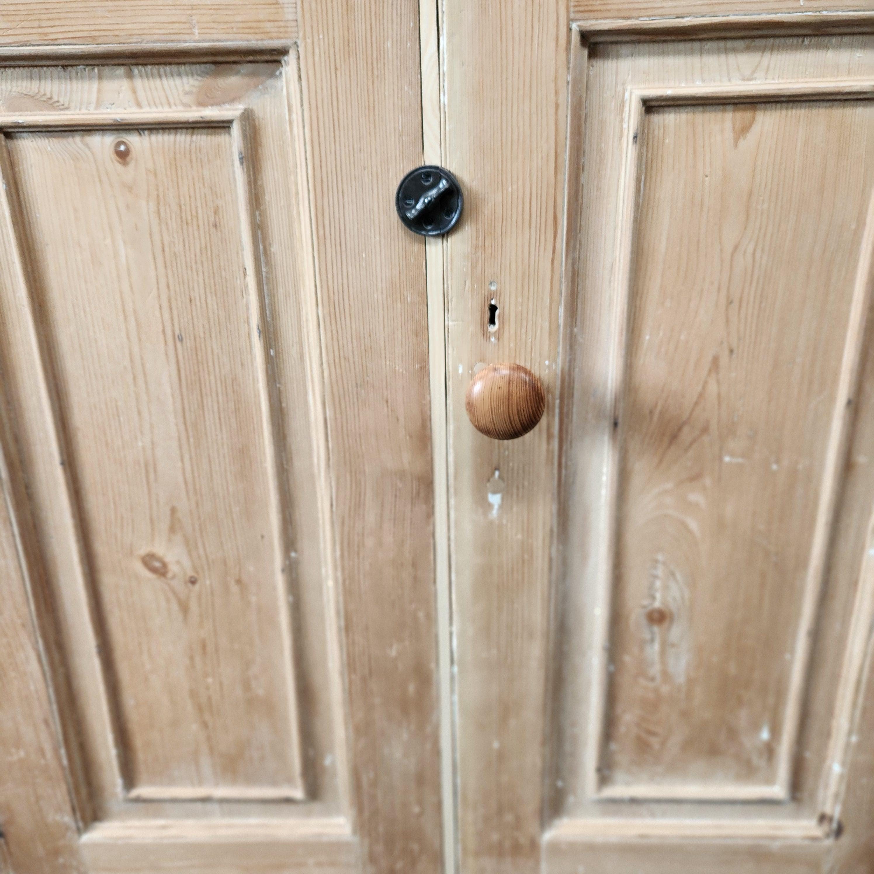 Georgian Stripped Pine Housekeepers Cupboard