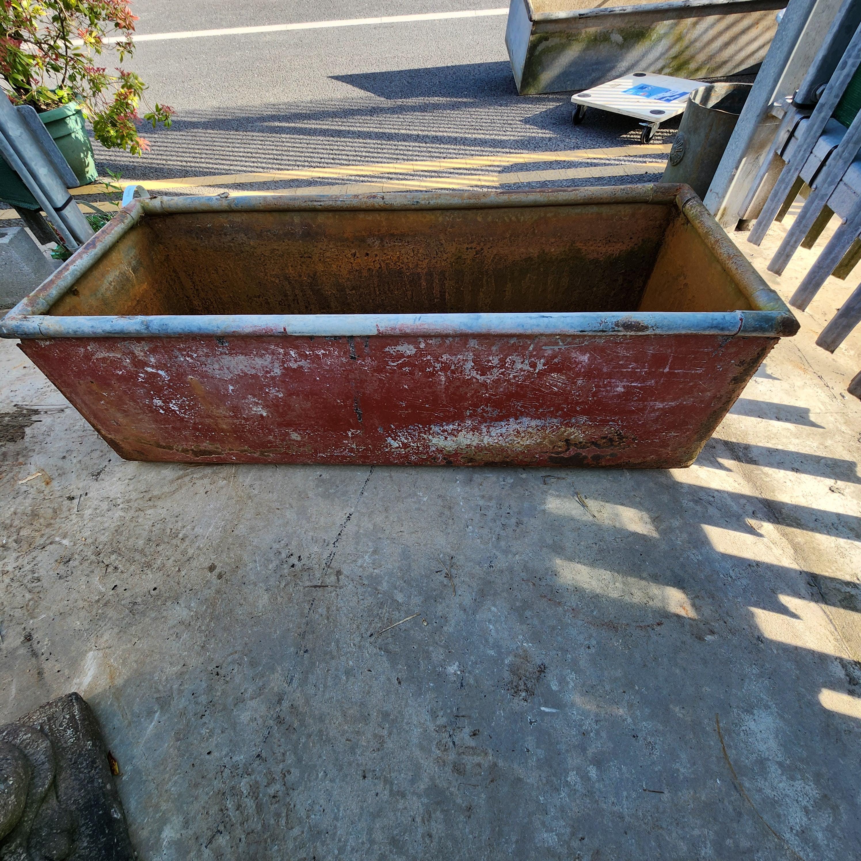 Old Galvanised Water Trough - Planter Only