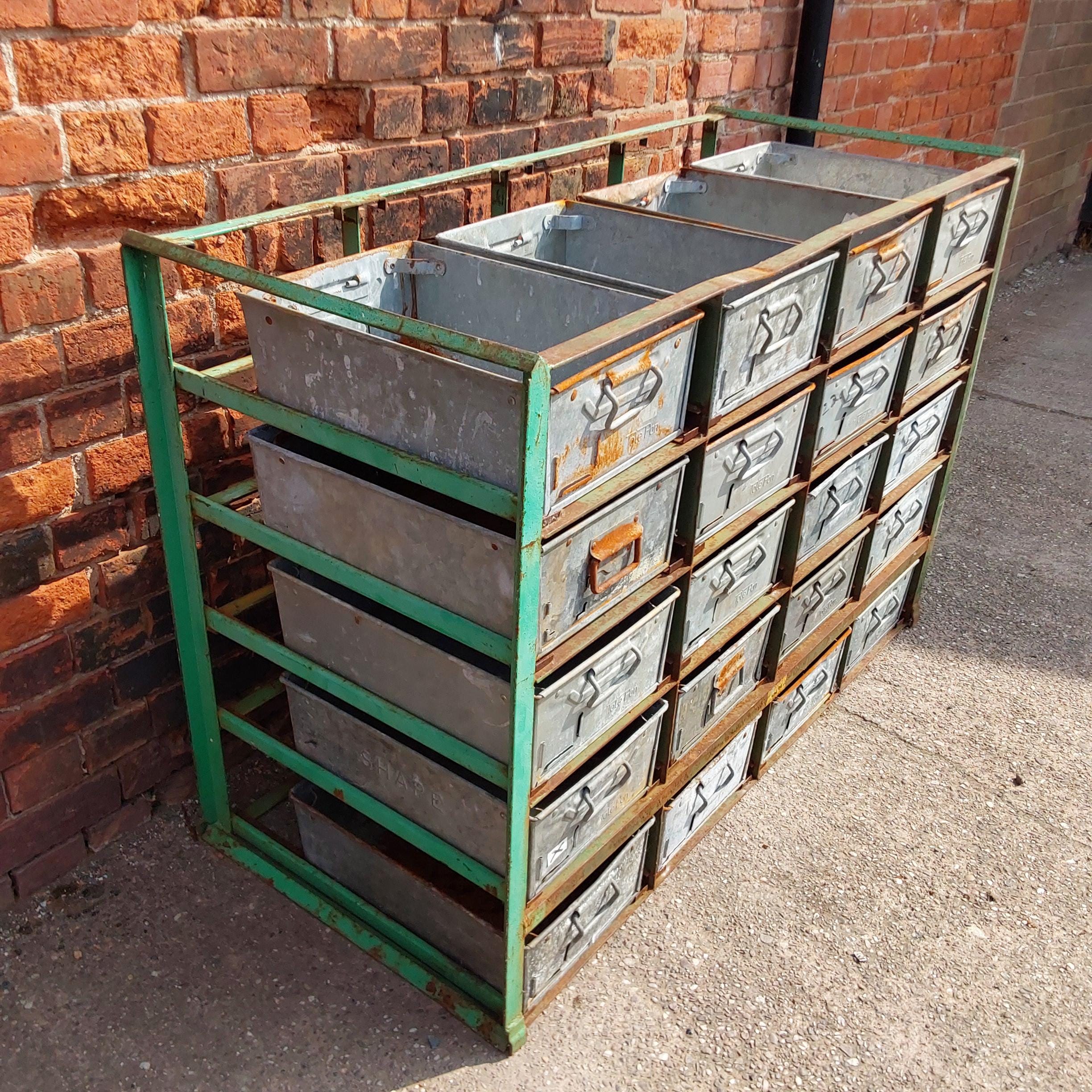 Industrial Tote Boxes with Racking