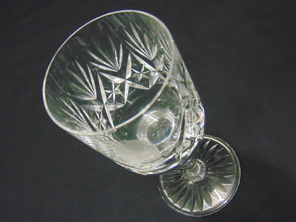 Heavy Cut Glass Wine Glass for the Bugatti Owners Club Award