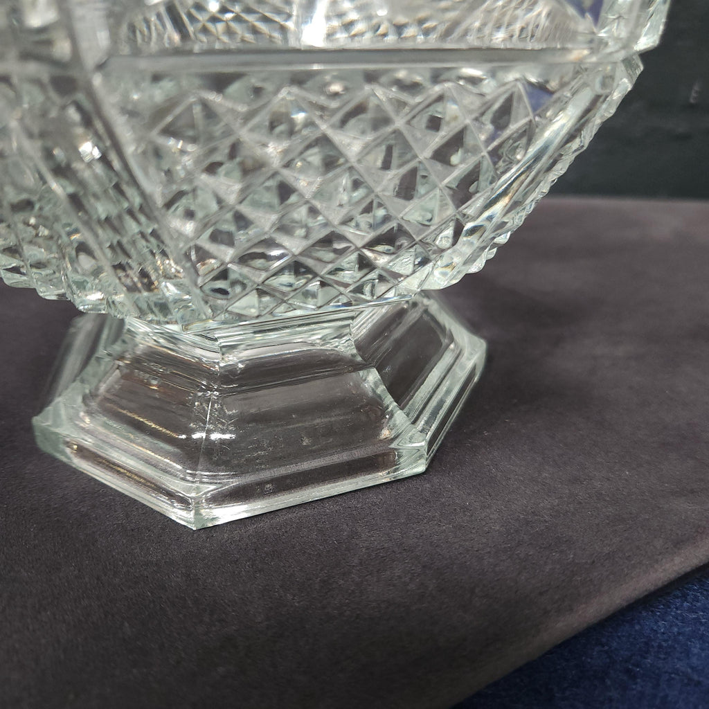 Italian Pressed Glass Decorative Bowl