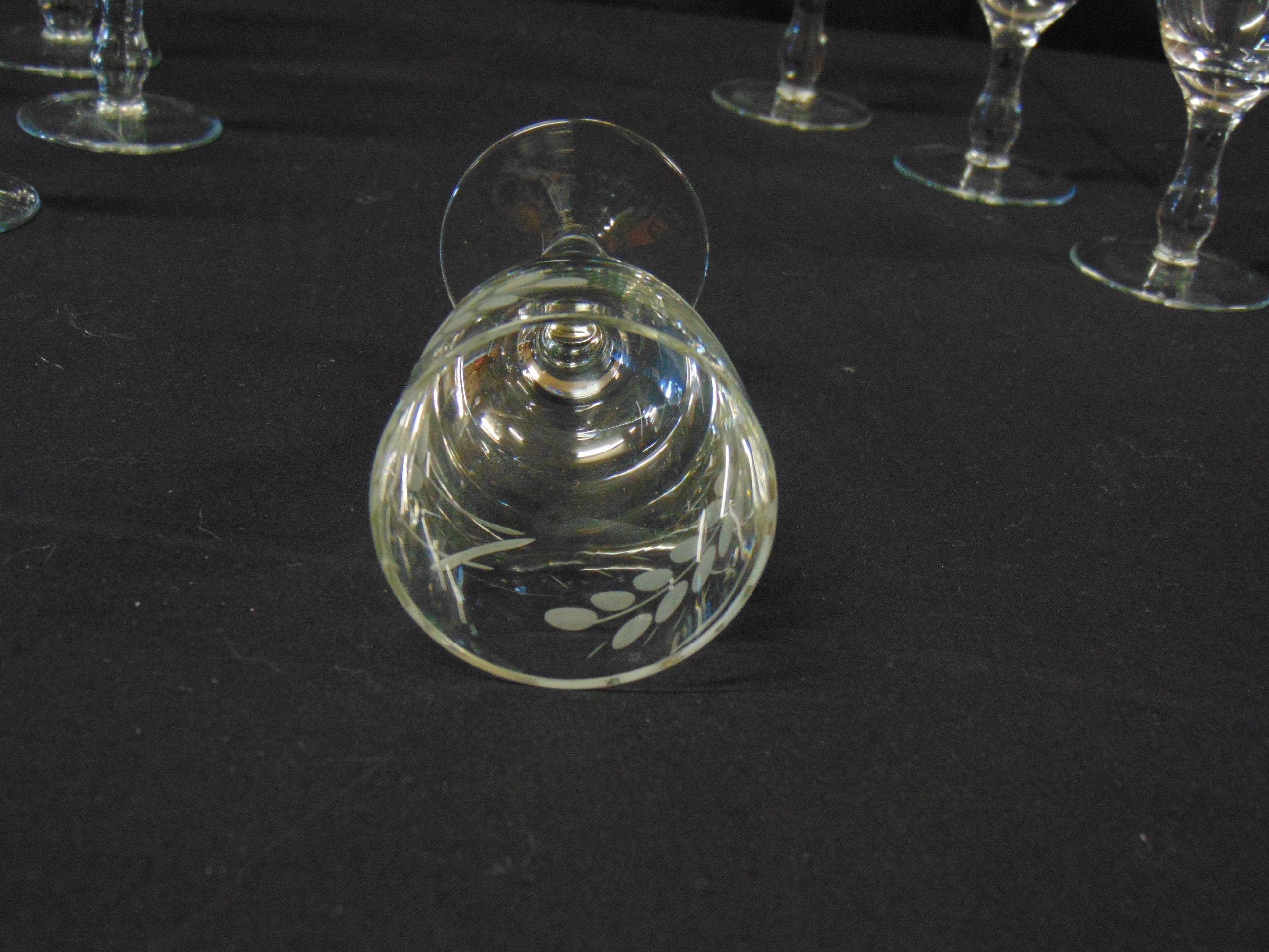 Vintage Sherry/Liqueur glasses X 8