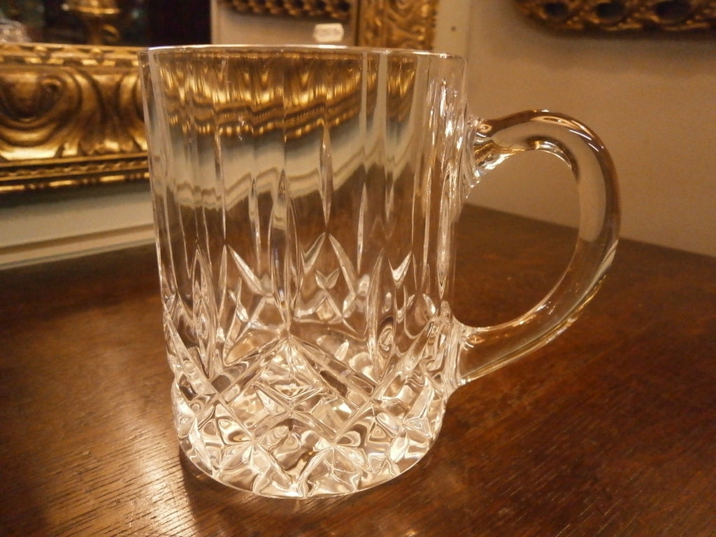 Cut Lead Crystal Mug --- Vintage