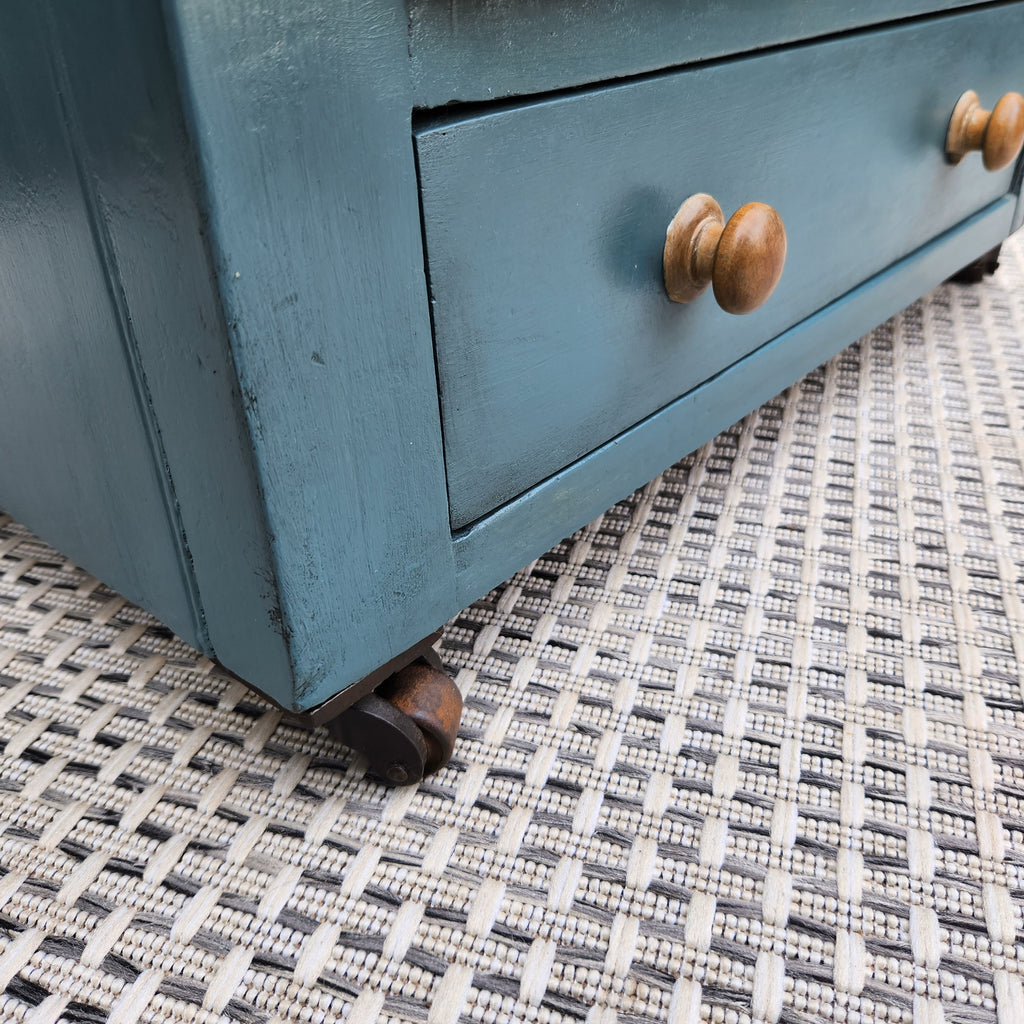 Victorian Larder Cupboard, Upcycled with Farrow & Ball Inchyra Blue