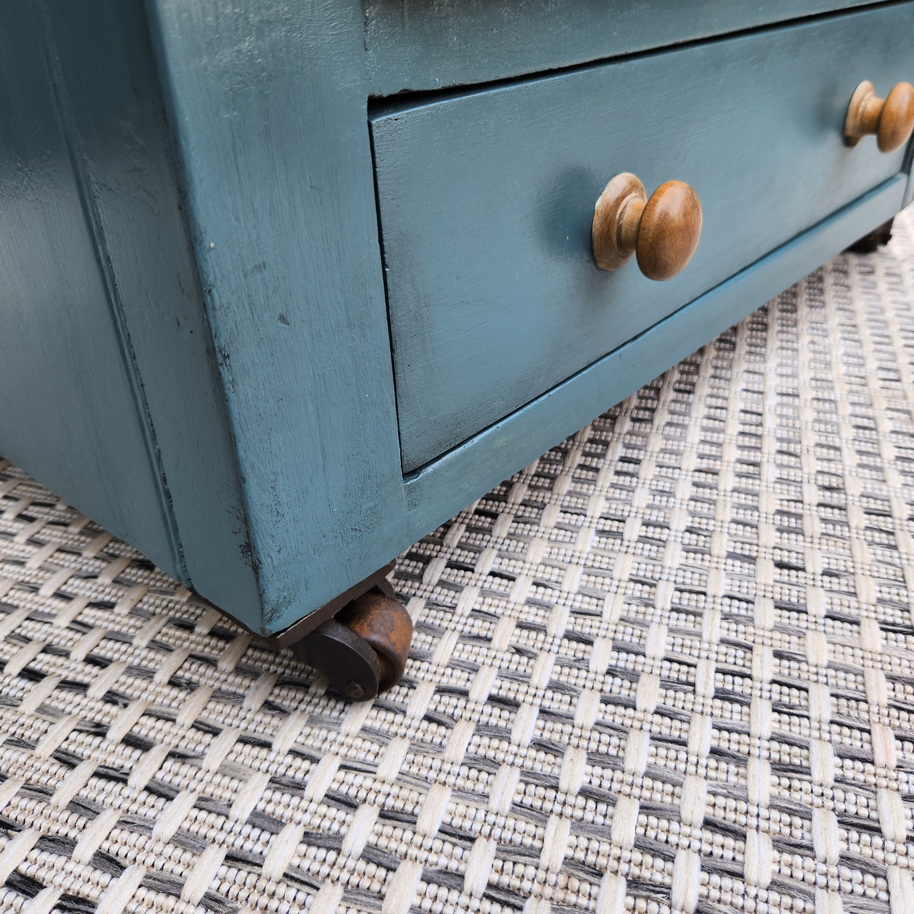 Victorian Larder Cupboard, Upcycled with Farrow & Ball Inchyra Blue