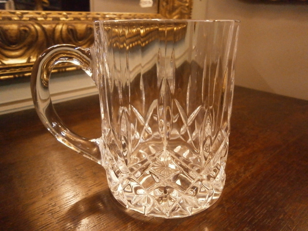 Cut Lead Crystal Mug --- Vintage